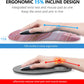 Mouse Pad Wrist Support, Laokiiy 2 in1 Keyboard Wrist Rest+ Ergonomic Mouse Pad, Non-Slip Wrist Rest for Computer Keyboard, Made Easy Typing & Relieve Wrist Pain(Rose Gold Pink Marble)