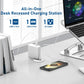 Desktop Power Grommet 2 Inch Hole, PD 30W USB C Fast Charging Station, Recessed Outlet, Ultra Thin Flat Plug Power Strip, Slim Extender, Table Outlets for Home, Office, 6ft Cord, White