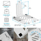 AVLT Dual 17”-38" Monitor Arm Desk Mount with 17" Laptop Tray and USB-C Docking Station, HDMI 4K60Hz, USB-A 5Gbps, Ethernet, 100W PD, Fits Two Flat/Curved Monitor - White