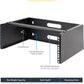 StarTech.com 4U Wall Mount Network Rack - 14 Inch Deep (Low Profile) - 19" Patch Panel Bracket & com 8 Outlet Horizontal 1U Rack Mount PDU Power Strip for Network Server Racks