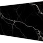 Dynippy Thin Extended Gaming Mouse Pad （31.5 * 11.8 * 0.08 inch） with Stitched Edges Large Mousepad Long XXL Keyboard and Mouse pad Desk Mat for Gaming Office & Home - Black White Marble