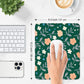 ITNRSIIET Mouse Pad Non-Slip Rubber Base Smooth Surface Stitched Edges Waterproof Durable Compatible with All Mice for Office & Gaming, Desk Accessory, 10.2x8.3x0.12 inch, VintageBloom