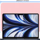 2 Pack Microfiber Liner Cleaning Cloth 13" with Screen Keyboard Imprint Protection, Laptop Keyboard Protector Compatible with MacBook Pro/AIR 13" and MacBook Pro 14"-(Grey+Pink)