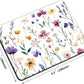 Mouse Pad, Cute Purple Wildflowers Mouse Pads for Desk, 9.5" x 7.9" Non-Slip Rubber Base Computer Mousepad with Women, Portable Square Design for Wireless Mouse and Pad Laptop Office & Travel