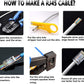 PETECHTOOL RJ45 CAT6 Pass Through Connectors Gold Plated 8P8C Plugs and Strain Relief (50xcat6plug+50xstrain Relief)