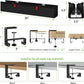 KEEGH No Drill Under Desk Cable Management Tray - 28" Cord Management Under Desk - Clamp/Screw Mount - Support Upto 70lbs - Fabric Wire Management - Gaming/PC Cable Tray Cord Hiders for Office/Home