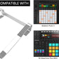 Aluminum Drum Controller Stand Portable Cooling Stand Compatible with NI Maschine Plus MK3/Ableton Push 3 (Silver)