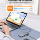 NOVOO USB C Docking Station Dual Monitor, 12-in-1 USB C Hub with HDMI 4K, VGA, USB 10Gbps, SD/TF, 100W PD, Multiport Adapter Compatible with MacBook Dell HP Surface
