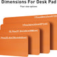 Aothia Leather Desk Pad Protector, Office Desk Mat, Large Mouse Pad, Non-Slip PU Leather Desk Blotter, Laptop Desk Pad, Waterproof Desk Writing Pad for Office and Home (48"x17", Hermes Orange)