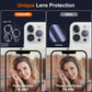 UniqueMe [ 3 Pack] Compatible with iPhone 12 Pro Max 6.7" Camera Lens Protector Tempered Glass,[Case Friendly][New version][Scratch-Resistant][Easy Installation] -Silver