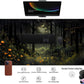 Dark Forest Desk Mat Mouse pad, Green Nature Deskmat XXL Large Extended Aesthetic Plant Mousepad Gaming Desk Pad, Big Laptop Computer Keyboard and Mouse Mat for Women Office Desk Decor 31.5x15.7 in
