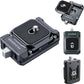 Camera Quick Release Plate Kit,w 1/4" to 3/8" Screw Thread,Quick Release System QR Plate Camera Tripod Mount Adapter for Canon/Sony/Nikon Cameras/Zhiyun/Feiyu/DJI