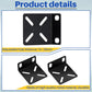Pelopy Rack Mount Kit Compatible with 17.3 Inch Wide Switches, Adjustable Rack Ears Universal Mount Brackets Compatible with Netgear/Buffalo Tech/Dell/D-Link/Linksys/TRENDnet Products