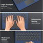 MoKo Type Cover Fit Microsoft Surface Pro 7 Plus/Pro 7/ Pro 6/ Pro 5/Pro 4/3, Ultra-Slim Wireless Bluetooth Tablet Keyboard with Trackpad, 7-Color LED Backlit, Built-in Rechargeable Battery, Indigo