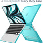 Batianda for New MacBook Air 13.6 inch Case 2025 M4 2024 2022 Release Model A3240 A2681(M2) A3113(M3), Heavy Duty Shockproof Protective Hard Shell with Fold Kickstand & Keyboard Cover, Light Blue