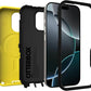 OtterBox iPhone 16 Pro (Only) Defender Series MagSafe Case - Night Reverse (Yellow & Black) - Built-in Magnets - Screenless - Rugged & Durable - with Port Protection