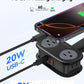 ORICO Travel Power Strip PD20W with 4 AC Outlets 3 USB Ports (1 USB-C), 4FT Flat Plug Extension Cord, Compact Portable Design for Business Travel, Cruise Ship Essentials-AP3