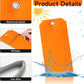 AmazonBasics 100pc Plastic Shipping Tags - BrieFcase Wires, Blank with Reinforcement Hole, Orange, 6 1/4" x 3 1/8" Durable Waterproof Hang Tags