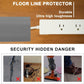 6.5Ft Floor Cord Cover Gray Silicone Cable Protector Easy to Install Wire Organizer and Hider for Home, Office, Garage (Gray-2m)