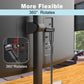 EMK 90 Degree Right Angle Optical Audio Cable [20ft/6M] - 360° Rotatable Digital Toslink SPDIF Cable for Soundbar to TV, Home Theater - Black Fiber Optic Cable with Angled Connector