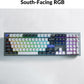 Keychron Q6 Pro Full Aluminum Wireless Bluetooth Custom Mechanical Keyboard for Mac Windows Linux, Full-Size QMK/VIA Programmable Knob KSA Double-Shot PBT Keycap Hot-Swappable K Pro Red Switch-Grey