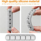 Desk Accessories for Charging Organizer - 5 Packs Grey Computer Desk Accessories and Adhesive Cord Organizer for Cable Holder Cleans Up Messy Wires at Home, Car and Office (7-5-3-1-1 Slots)