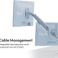 Pixio PS1D Wave Blue Dual Monitor Arm Stand Desk Mount - Fits up to 32 inches Monitors and up to 19.8lbs. VESA Compatibility and Integrated Cable Management