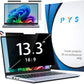 PYS Magnetic Laptop Privacy Screen 13.3 Inch (16:9 Aspect) - Anti-Glare Blue Light Filter, Removable Privacy Screen Protector Compatible with HP/Dell/Acer/Lenovo/Samsung/ASUS (11.6x6.5inch/ W x H)