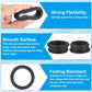 PATIKIL 38.6mm / 1-1/2 Inch Drill Hole,1-1/4 Inch ID Rubber Grommets, 3Pcs Top Hat Grommet for Wiring Eyelet Ring Gasket Automotive Firewall Cable Hole Plugs Wires Protection, Black