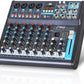 Pyle Professional Audio Mixer Sound Board Console Desk System- Interface 8 Channel Digital USB Bluetooth MP3 Computer Input 48V Phantom Power Stereo DJ Studio FX 16Bit DSP Processor, Black - PMXU83BT