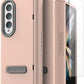 VRS DESIGN Terra Guard Modern for Galaxy Z Fold 4 5G (2022), Premium Modern Neat Style [Anti Scratch Hinge Protection] Case with Tempered Glass Screen Protector (Pink Sand)