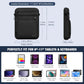 MoKo 9-11 Inch Tablet Sleeve Bag, Fits iPad Air 5/4th 10.9, iPad 9/8/7th 10.2, iPad 10th Gen. 10.9, iPad Pro 11 Inch, Tab S8/S9 11, Multifunctional Bag with Shoulder and Headphone Port, Black