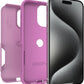 OtterBox iPhone 15 Pro MAX (Only) Commuter Series Case - Run Wildflower (Pink), Slim & Tough, Pocket-Friendly, with Port Protection