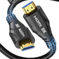 HDMI Cable 25FT Long - 4K 120hz,8K 60hz,48Gbps High-Speed HDMI Braided Cord,HDCP 2.3,eARC - Compatible with HDTV,Projector,Monitor and More