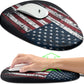 Hokafenle Ergonomic Mouse Pad Wrist Support, Terraced Slope Carpal Tunnel Wrist Pad for Mouse with Unibody Memory Foam, Wrist Rest Pain Relief Mousepad (US Flag, 11.8x7.9 in)