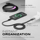 Statik MagStack USB C to USB C Cable, Magnetic Anti Tangle Flat Type C Charger Fast Charging Cord, Magnetic Charging Cable, Compatible with iPhone 16 Pro Max, 15, Galaxy S24 Ultra, 100W 6FT/2M