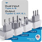 Ceptics European Plug Adapter 4 Pack Set, USA to Europe, Italy, Germany, England, Spain, Italy, Iceland, France (Type C, E/F, G, L) - for Your Cell Phones, Tablets, iPhone, Camera (CT-EU-4SET)