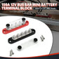 150A 12V Power Distribution Block with 5 x 1/4" (M6) Studs Max 150A 48V DC 300V AC for Automotive Car Marine Truck Boat