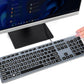 Keyboard Cover with Large Letters Compatible with DELL KB216 KB216b KB216t KB216d KB216p Wired Keyboard/DEll KM636 Wireless Keyboard Protector -Black
