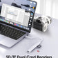 LENTION USB C Hub with 100W Charging, 4K HDMI, Dual Card Reader, USB 3.0 & 2.0 Compatible MacBook Pro, New Mac Air/Surface, Chromebook, More, Stable Driver Adapter (CB-CE18, Silver)