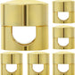 6 Sets Charger Holders for Cords, Gold Adjustable Cable Anchor Holders, Adhesive Metal Cord Clips, Cable Management Wire Organizers for Desk, Office, Nightstand