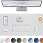 Non-Slip Desk Pad,Mouse Pad,Waterproof PVC Leather Desk Table Protector,Non-Slip PU Leather Desk Blotter, Easy Clean Laptop Desk Writing Mat for Office Work/Home/Decor(White, 24" x 13.7")