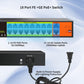 16 Port POE Switch with 2 Gigabit Uplink, IEEE 802.3af/at 100Mbps, 250W Built-in Power,Unmanaged, Extend to 250M for PC Network, AP, IP Phone, Rackmount.
