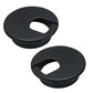 2 Pcs Desk Grommet 1-3/8" / 35 mm, Desk Cord Hole Cover, Cable Grommet ABS Plastic, Desk Hole Grommet for Home & Office Pc, Detachable Cable Cord Organizer-Black