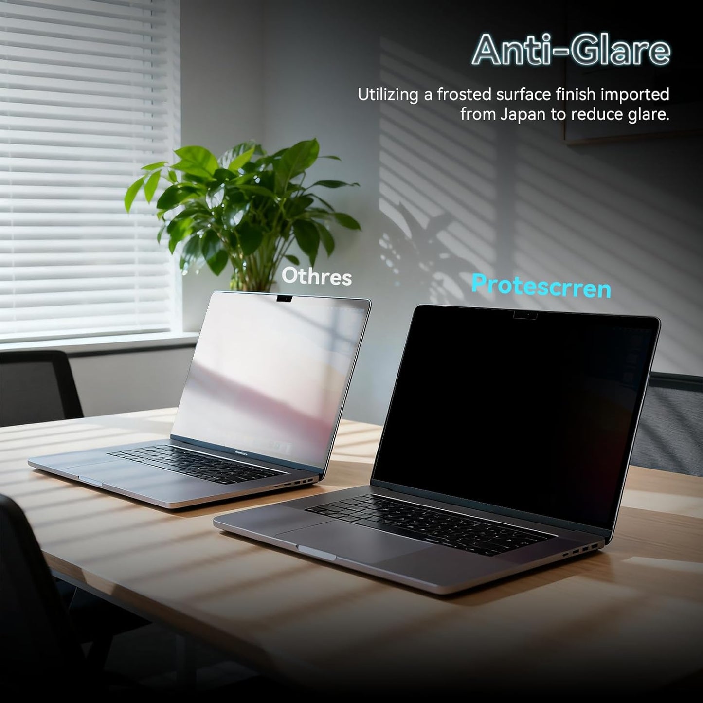 360° Privacy Screen for MacBook Pro 14 Inch (2021-2024, M1, M2, M3, M4), 4 Way Privacy Anti Glare Blue Light Filter Shield Film Anti Spy Laptop Protector for Mac 14.2In Computer