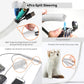 193 PCS Cable Management Kit - 4 Cable Sleeve, 57 Self Adhesive Cable Clips, 12 Hanging Strips, 12 Cable Organizer Straps and 100 Fastening Cable Ties for TV Computer Under Desk (White)