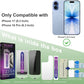 Privacy Screen Protector for iPhone 17, iPhone 16 Pro 6.3-Inch, Auto Dust Removal, 9H Tempered Glass, Full Cover, Anti-Fingerprint, Easy Installation,2 Pack