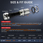 QILIPSU 2pcs 1/2" NPT 304 Stainless Steel Cable Gland Long Thread Waterproof IP68 Metal Strain Relief Cord Grip Cable Pass Through Wire Connector