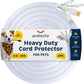 PROTECTO 2-Pack Heavy Duty Cord Protectors from Pets No Chew Solution, 10ft Easy to Use Dog & Cat Cord Protector, Clear & Odorless Critter Cord Covers for Pets, Power Audio Video Wire Protector Tubing