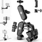 NEEWER Super Clamp with 3" Dual Ballhead Magic Arm, Camera Phone Clamp Mount with 1/4" 3/8" Threads, Cold Shoe, Phone Holder, Action Camera Adapter Compatible with GoPro DJI iPhone 16 15 Pro Max, ST88